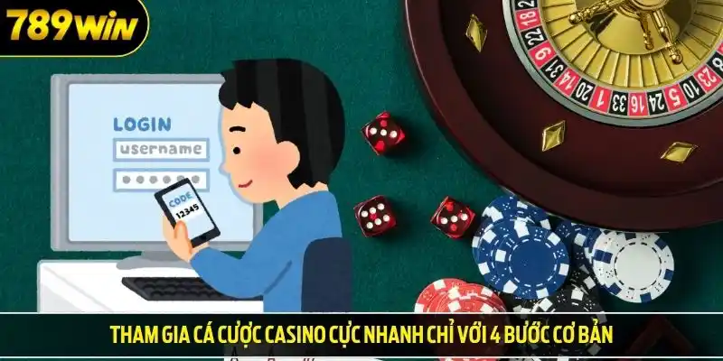 Tham gia cá cược casino cực nhanh chỉ với 4 bước cơ bản