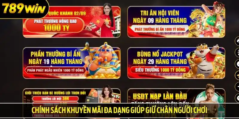 Chính sách khuyến mãi đa dạng giúp giữ chân người chơi